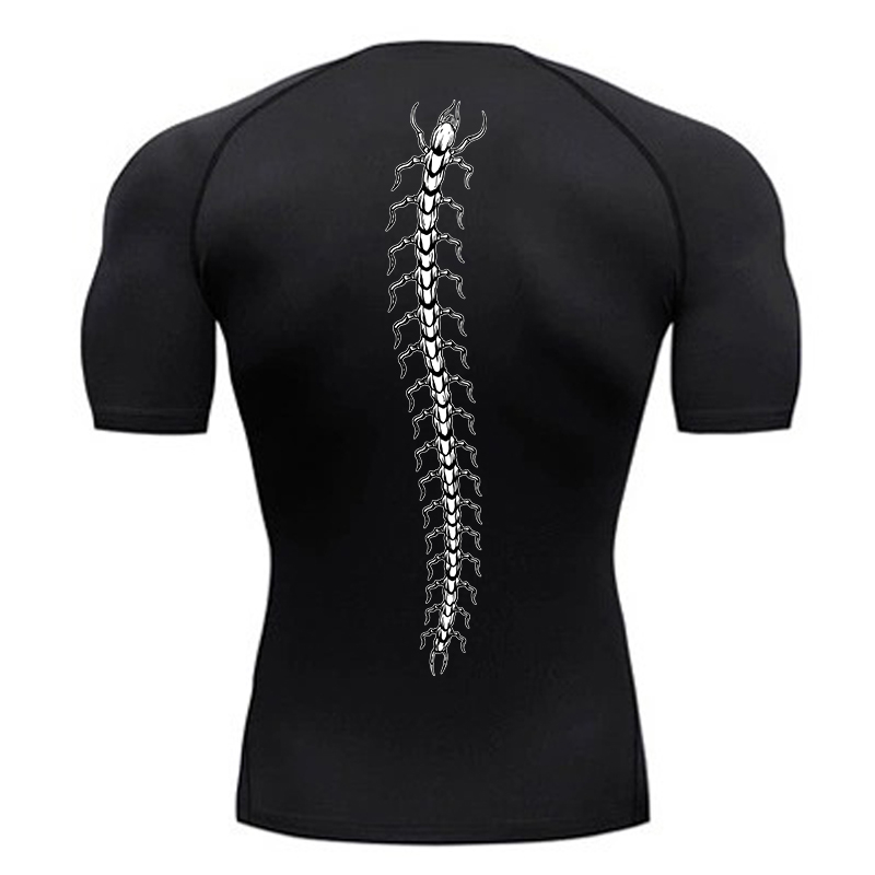 Base Layer Top - Camisas de compressão gráficas para homens