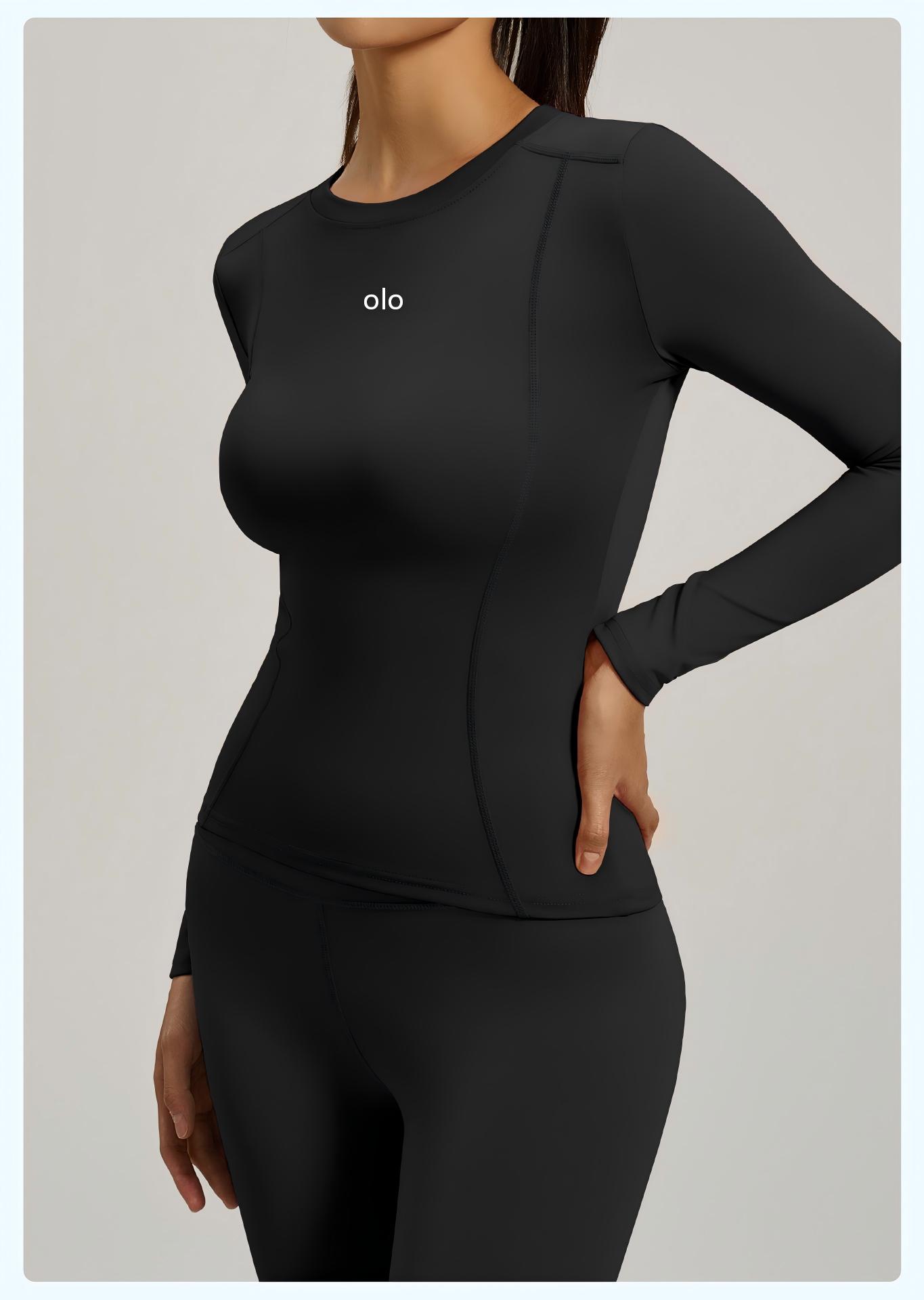 T Shirt Tight Fit - Camiseta de Yoga Feminina de Manga