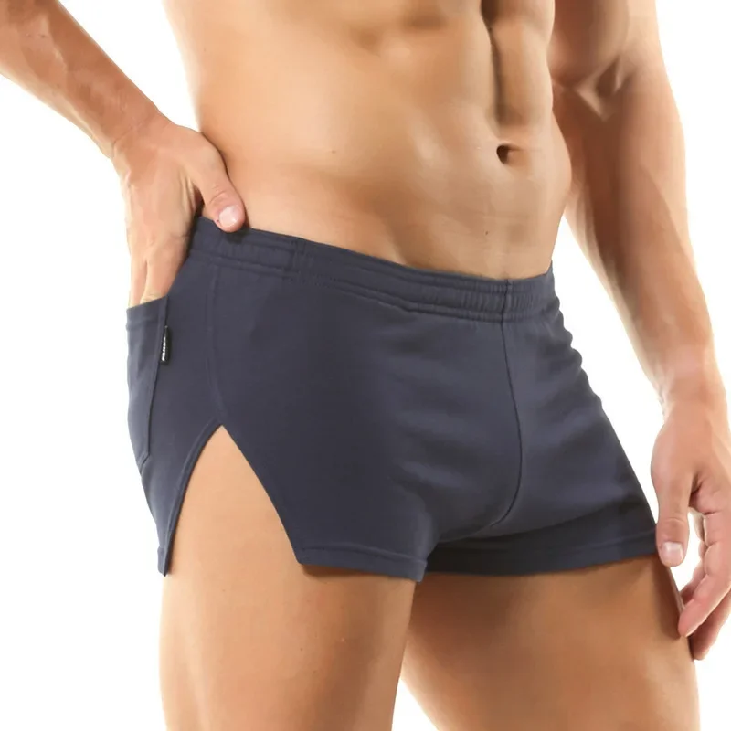 Trunk Breathable Men - Calções casuais masculinos cor sólida algodão