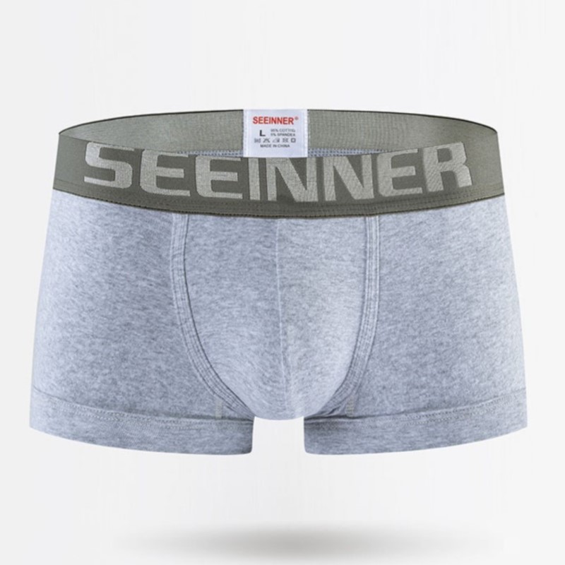 Boxer Brief Pack Cotton - Seeinner masculino boxer shorts algodão u