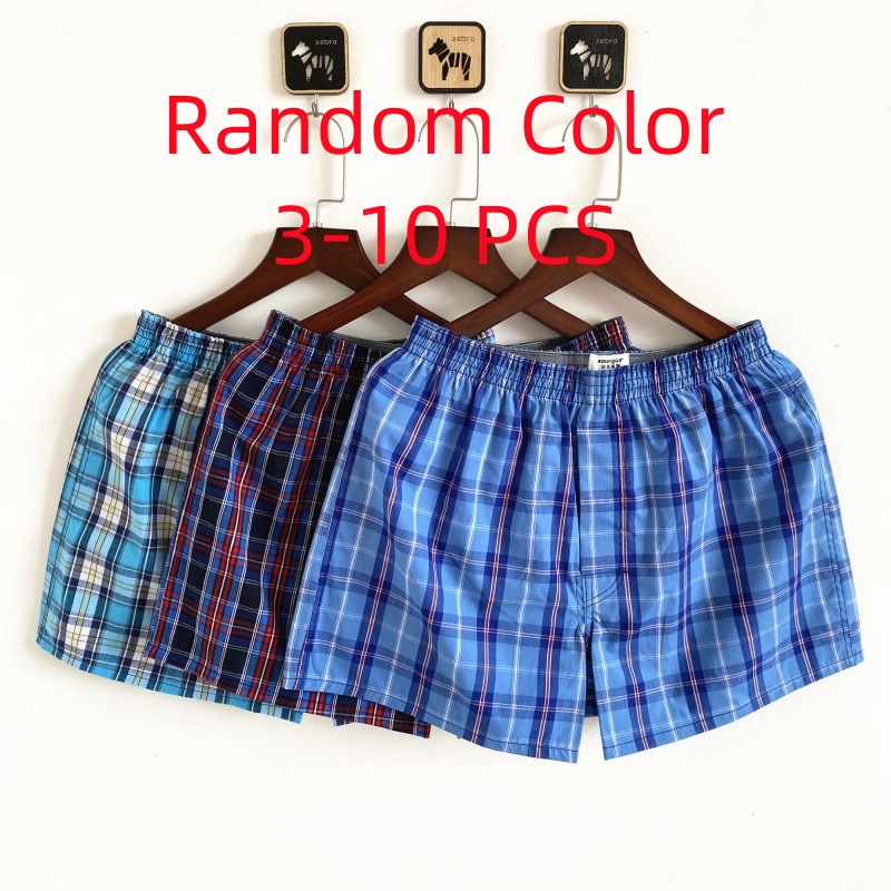 Boxer Brief Pack Cotton - Shorts boxer de algodão puro masculino,