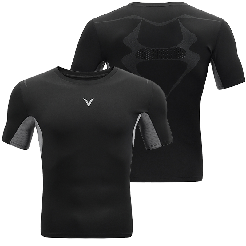 T Shirt Tight Fit - Homens de fitness esportiva musculação esporte