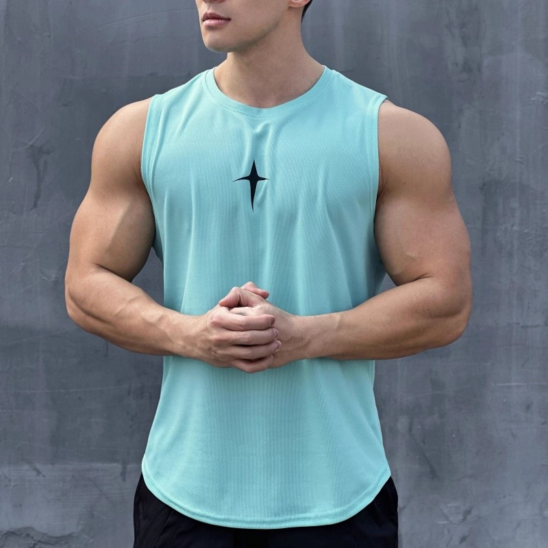 Undershirt Crew Neck - Colete sem mangas de verão, casual,