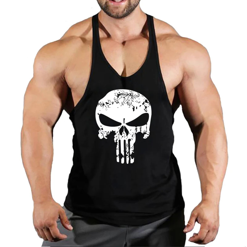 Undershirt Crew Neck - Top ginásios roupas masculinas tanque colete