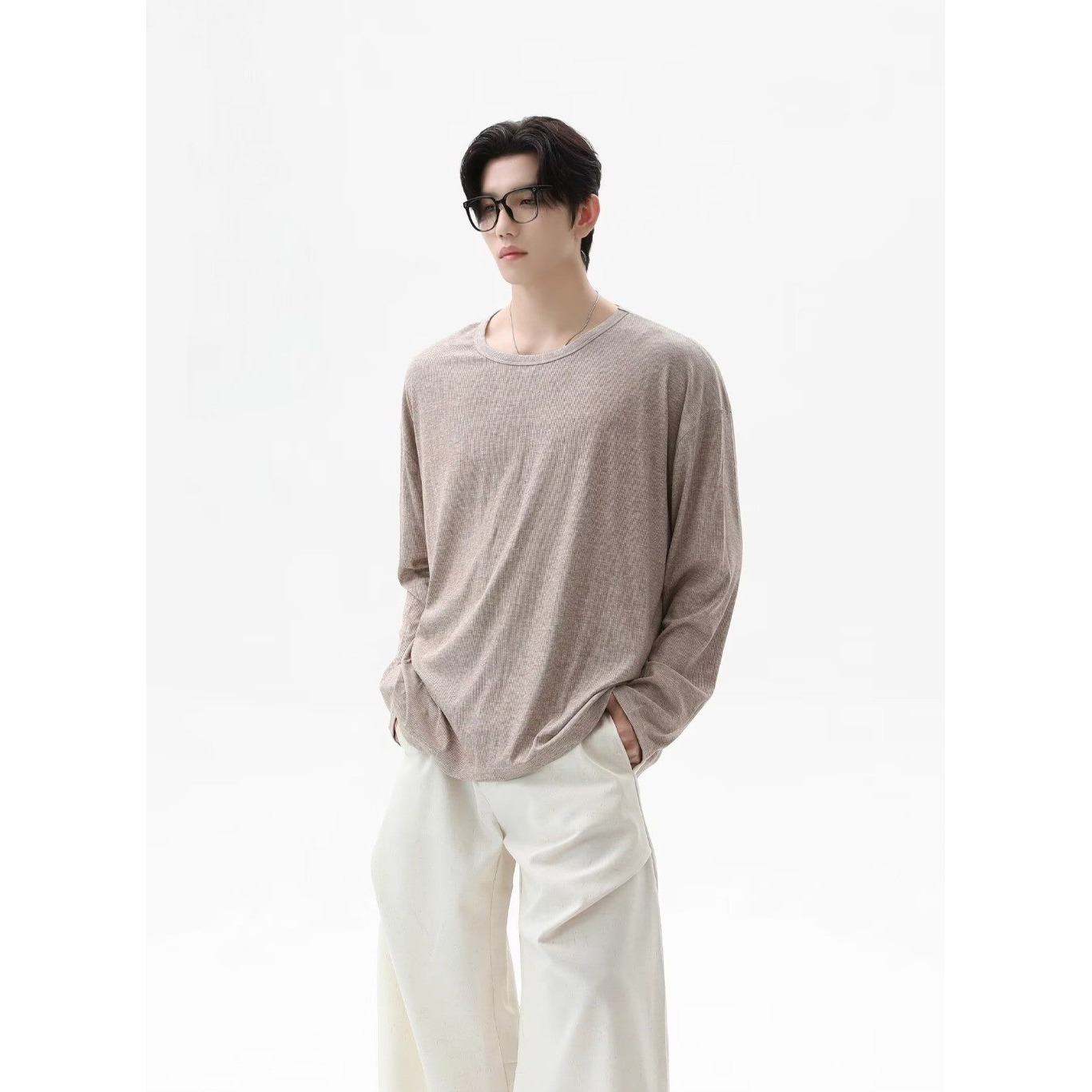 Undershirt Crew Neck - Camiseta Unissex de Manga Longa com