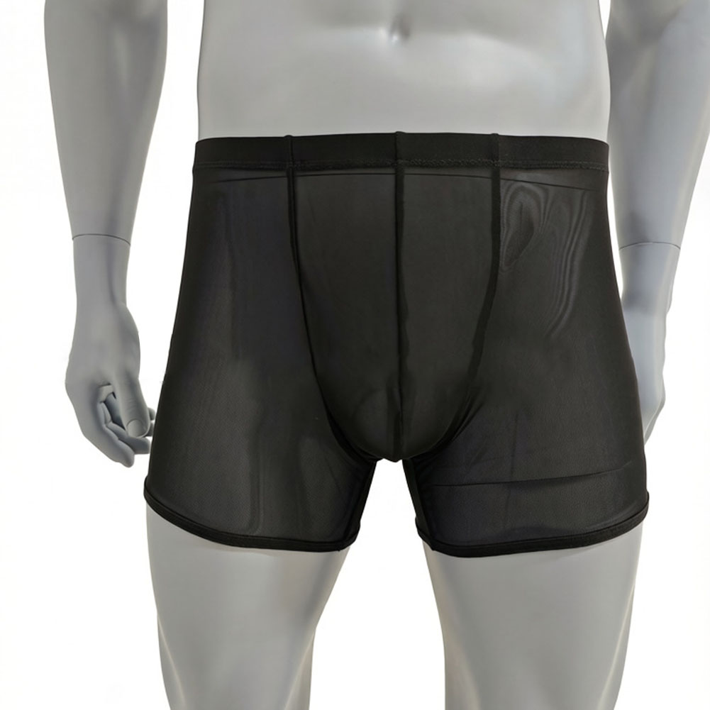 Long Leg Trunk Men - Cuecas Boxer Ultrafinas Transparentes de Malha