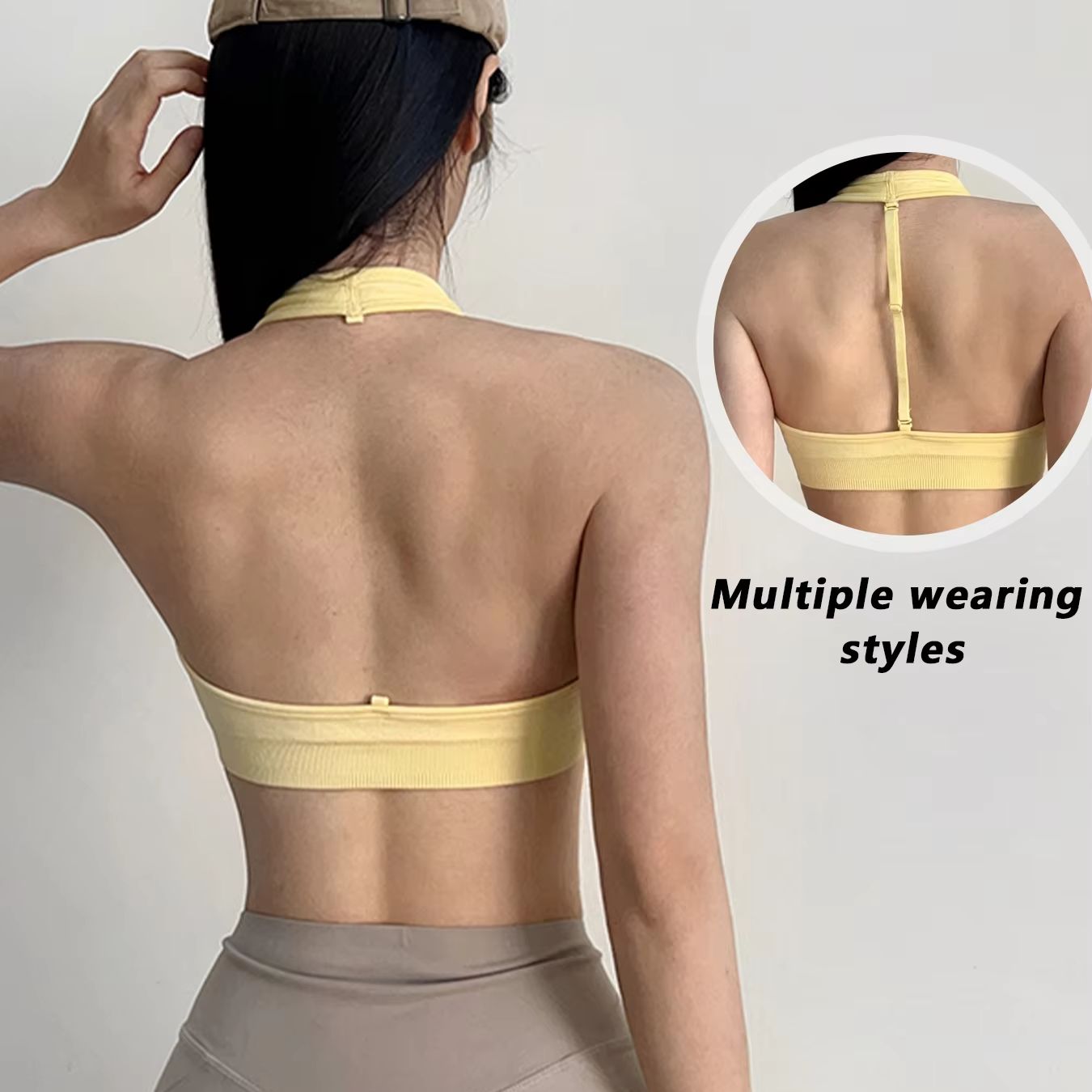 Suspender Tank Top - Sutiã esportivo feminino com alça ajustável