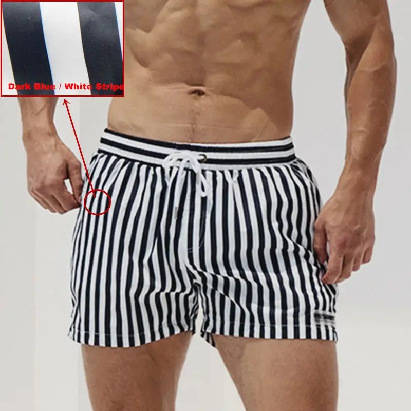 Bamboo Fiber Trunk - Praia calções de natação para homens
