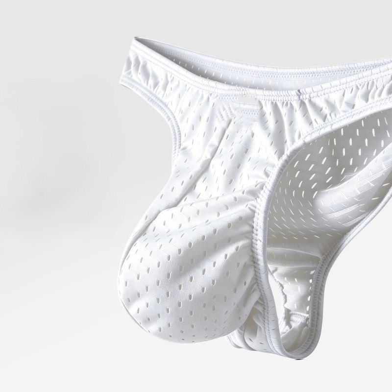 Mesh Sport Boxer - Cuecas Masculinas de Seda Gelada em