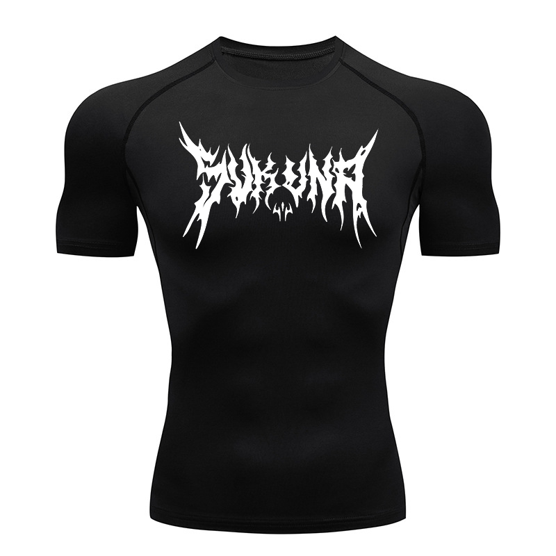 Base Layer Top - Camisas de compressão gráfica para homens