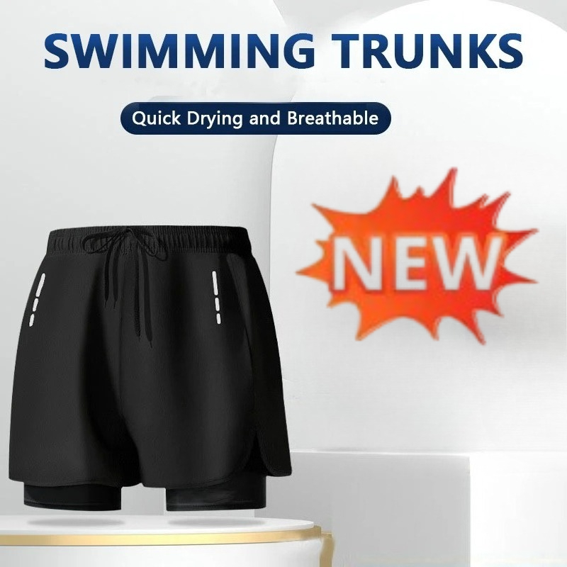 Compression Shorts Athletes - Calções de banho masculinos de secagem