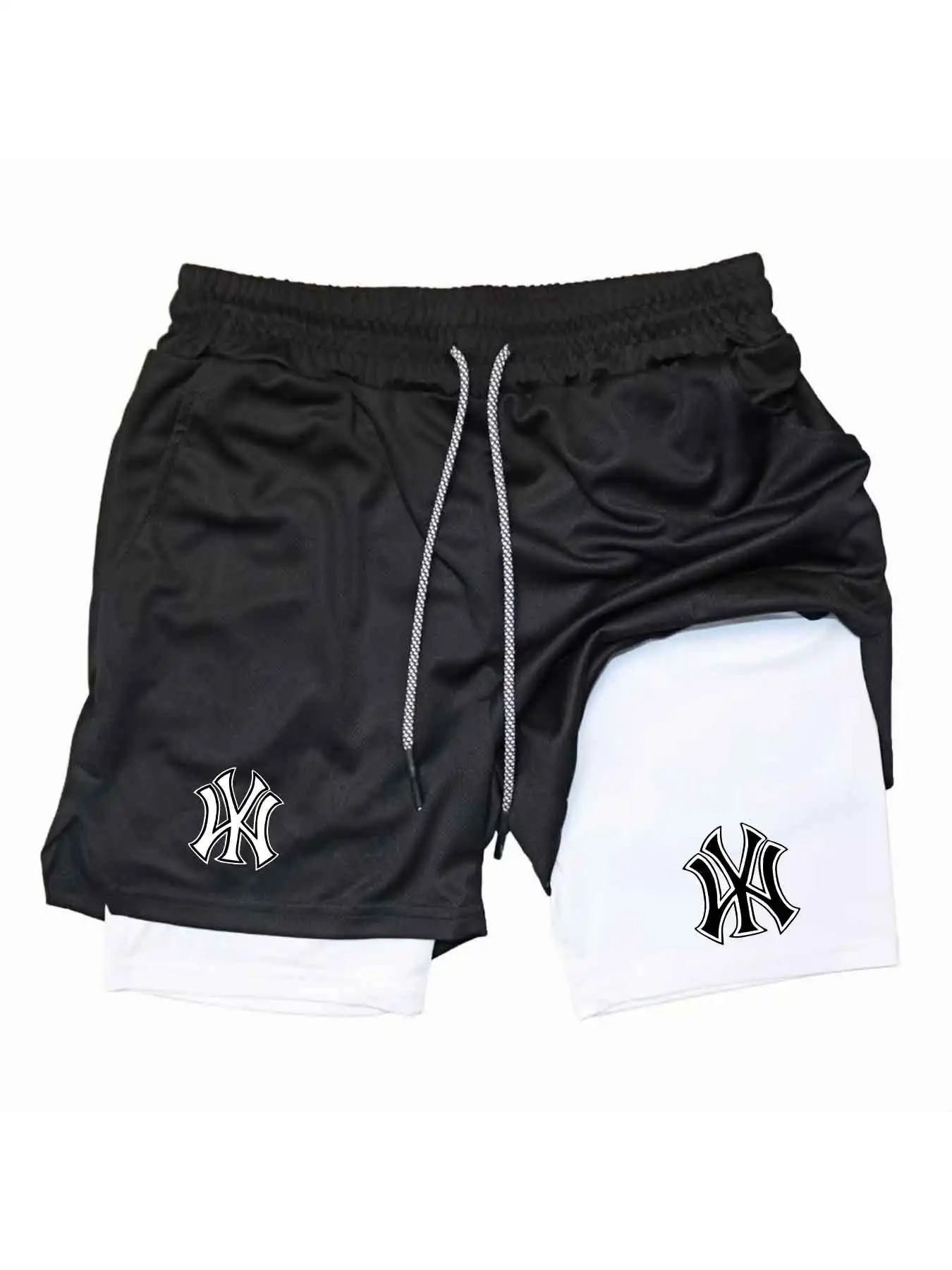 Compression Shorts Athletes - Shorts Esportivos Masculinos 2 em 1