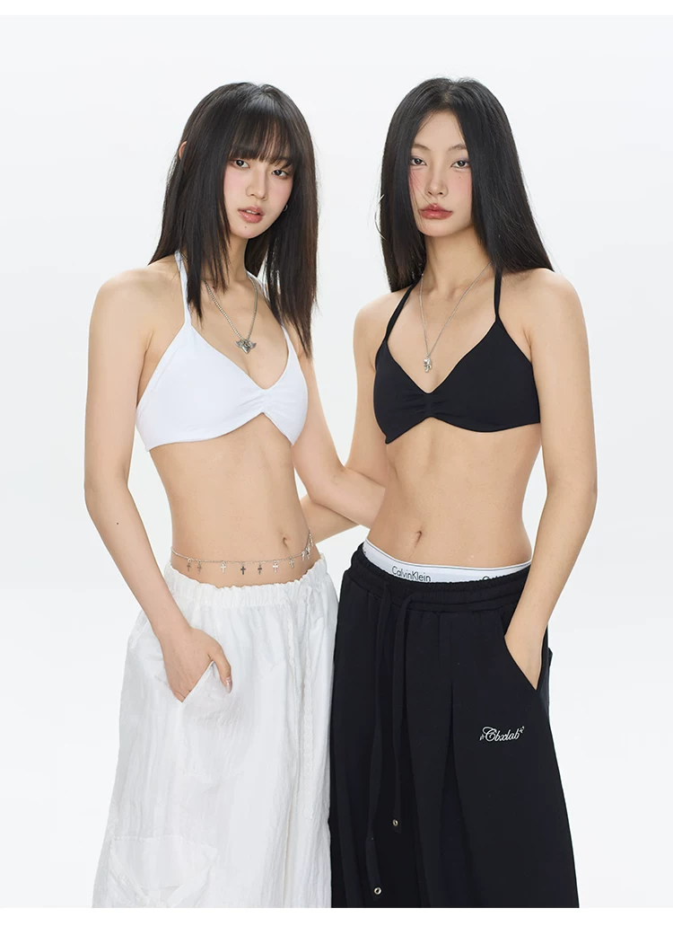 Suspender Tank Top - Sutiã Esportivo Sem Costura Estilo Biquíni
