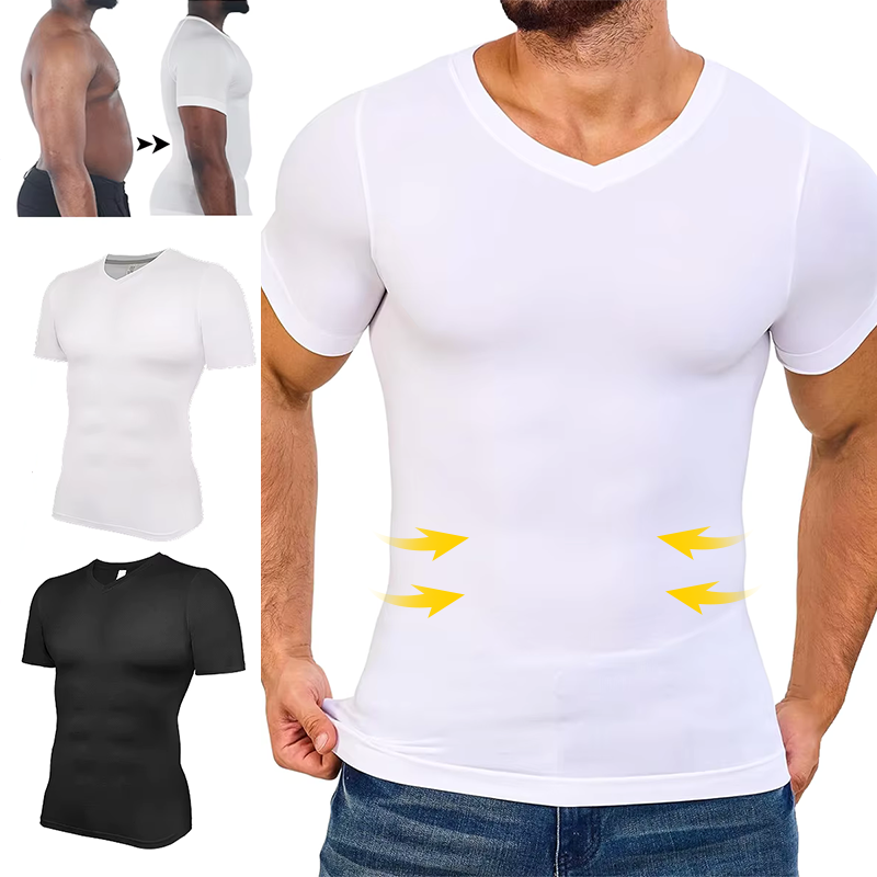 Undershirt Crew Neck - Homens com decote em v camisas