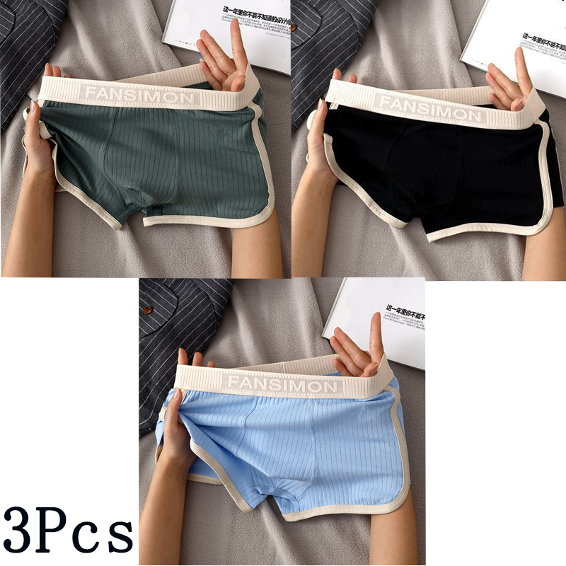 Multi Pack Underwear - 3 pçs/lote sexy calcinha listrada boxer