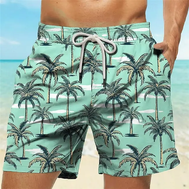 Calções de banho masculinos co - Trunk Breathable Men avaliação e preço