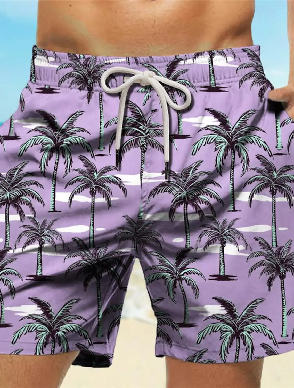 Calções de banho masculinos co - Trunk Breathable Men avaliação e preço