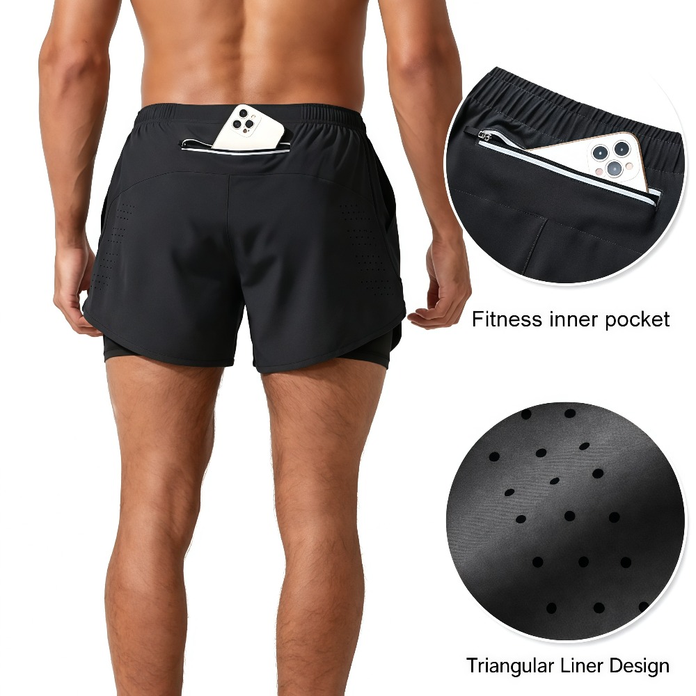 1 Par de Shorts Masculinos Esp - Compression Shorts Athletes avaliação e preço
