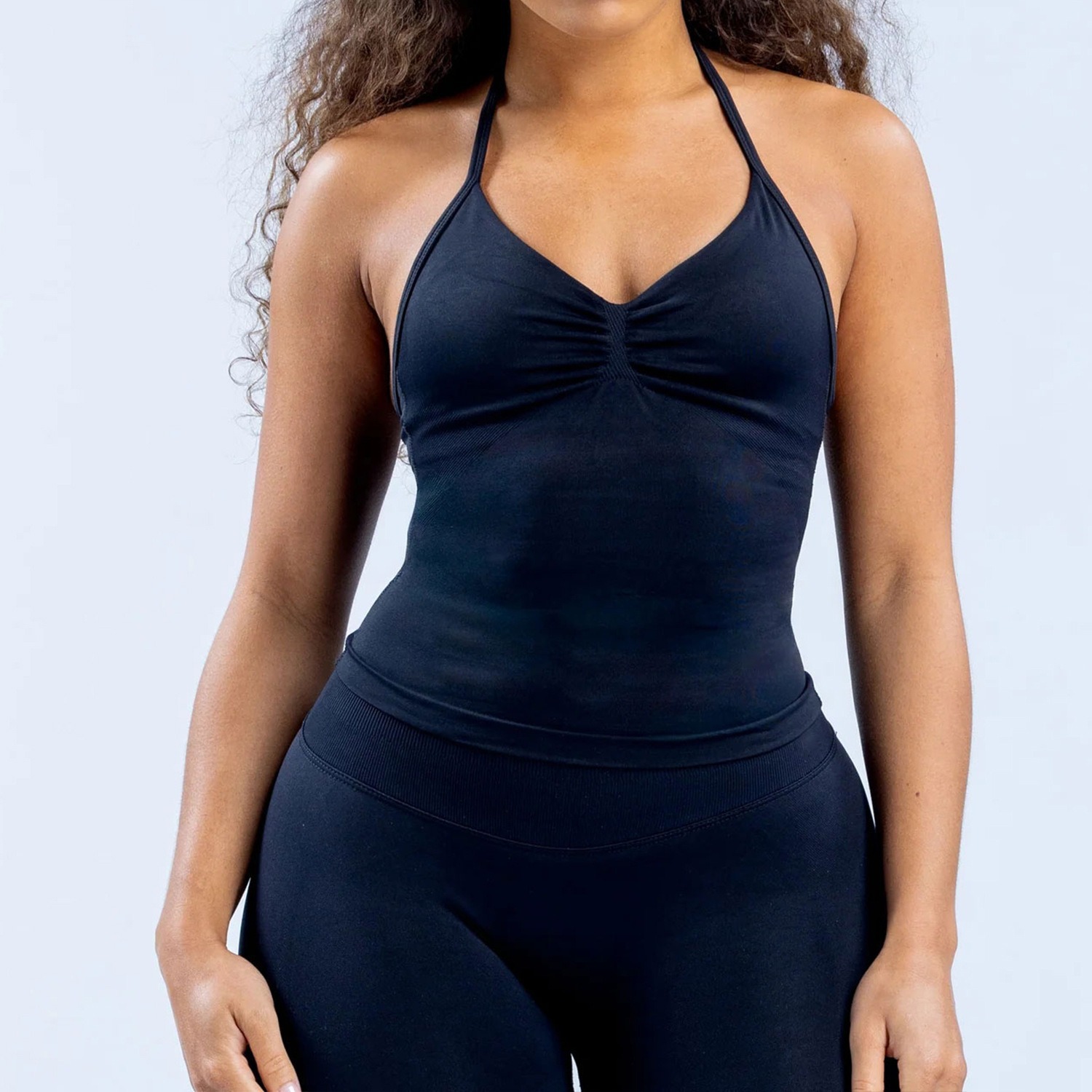 Top de Yoga Feminino com Gola  - Suspender Tank Top avaliação e preço