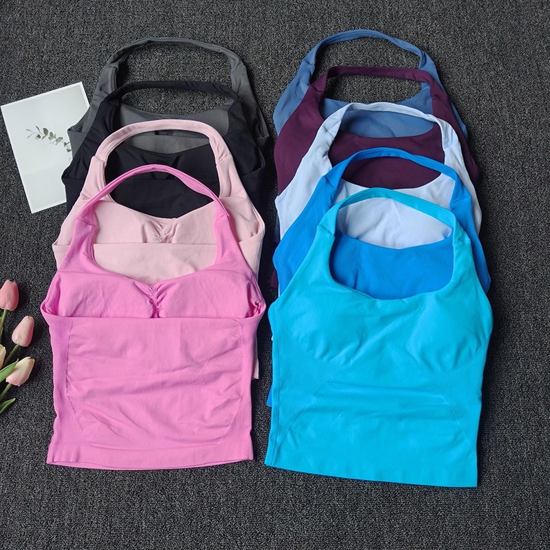 Feminino sem costura halter su - Suspender Tank Top avaliação e preço