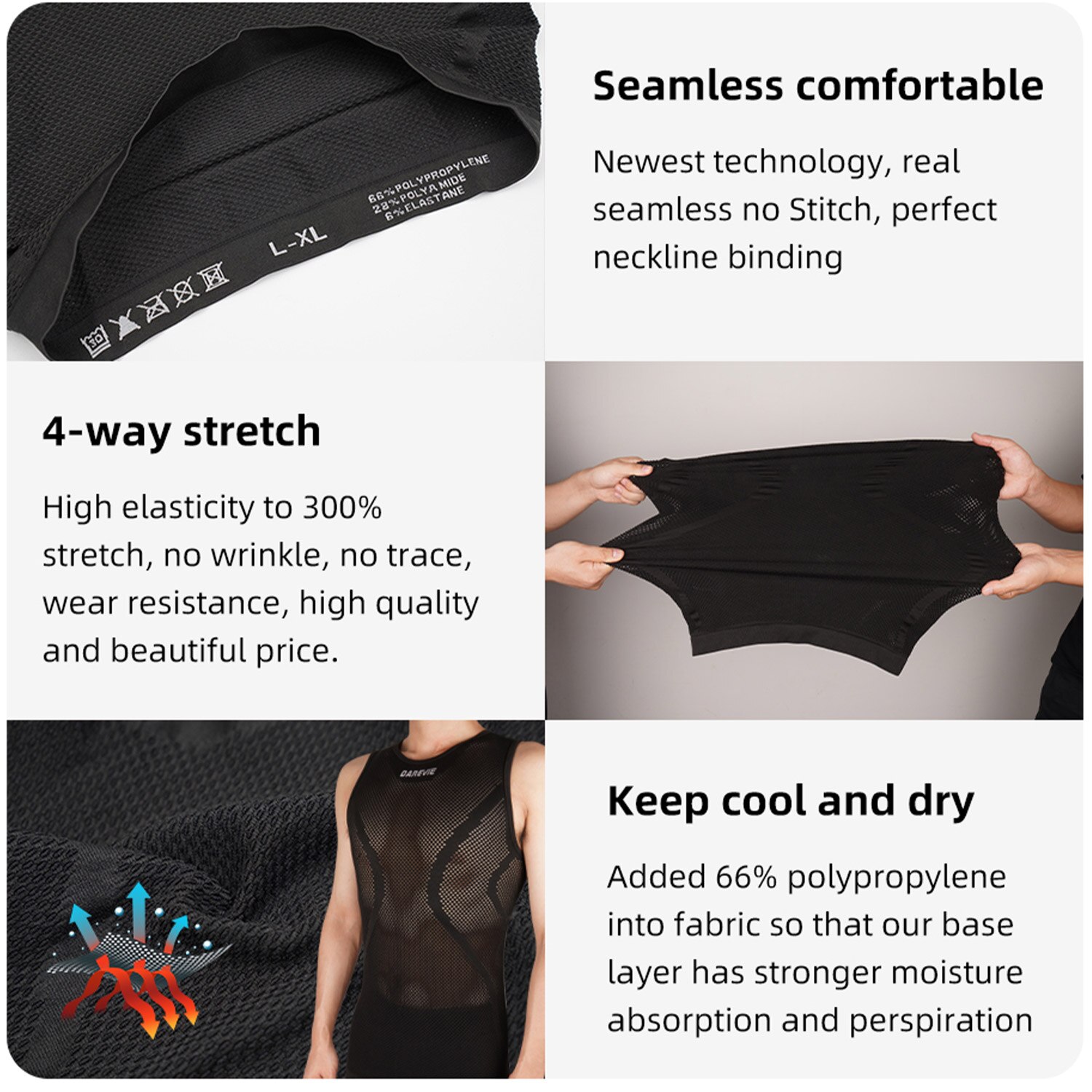 Darevie ciclismo primeira cama - Sleeveless Undershirt avaliação e preço
