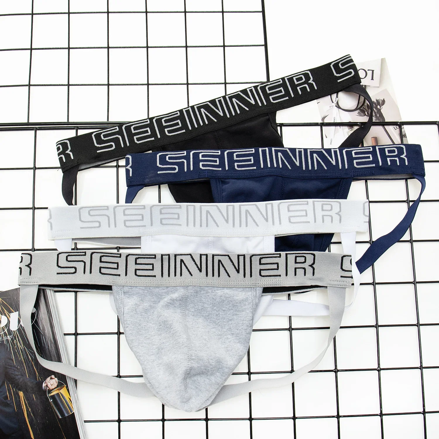 Sexy roupa interior masculina  - Jockstrap Athletic avaliação e preço