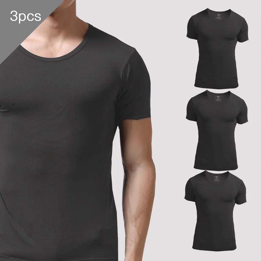 Conjunto de 3 Camisetas Mascul - Undershirt Crew Neck avaliação e preço