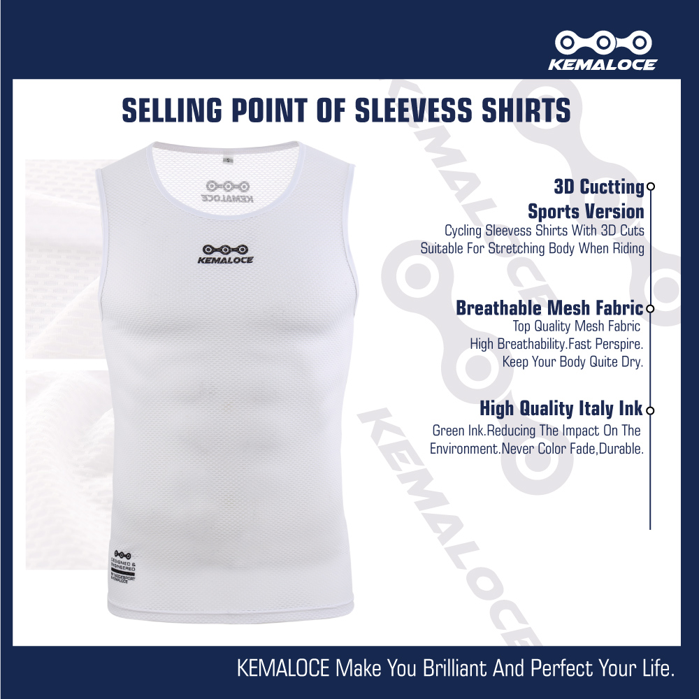 Kemaloce camada base de ciclis - Sleeveless Undershirt avaliação e preço