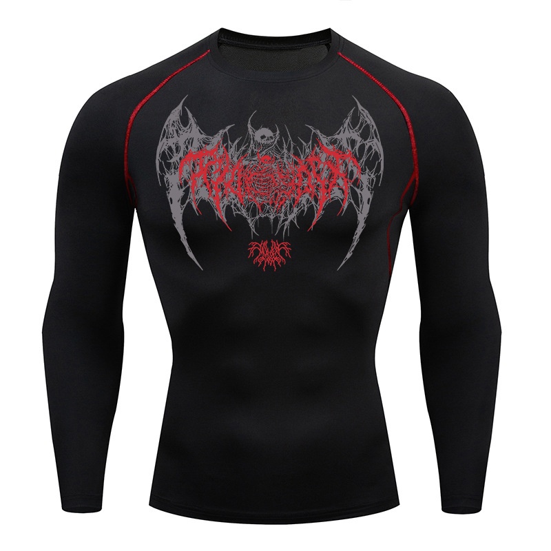 Asas de crânio imprimir camisa - Base Layer Top avaliação e preço