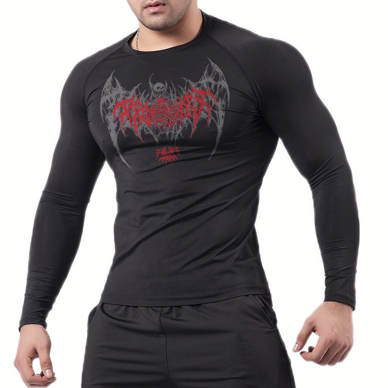 Asas de crânio imprimir camisa - Base Layer Top avaliação e preço