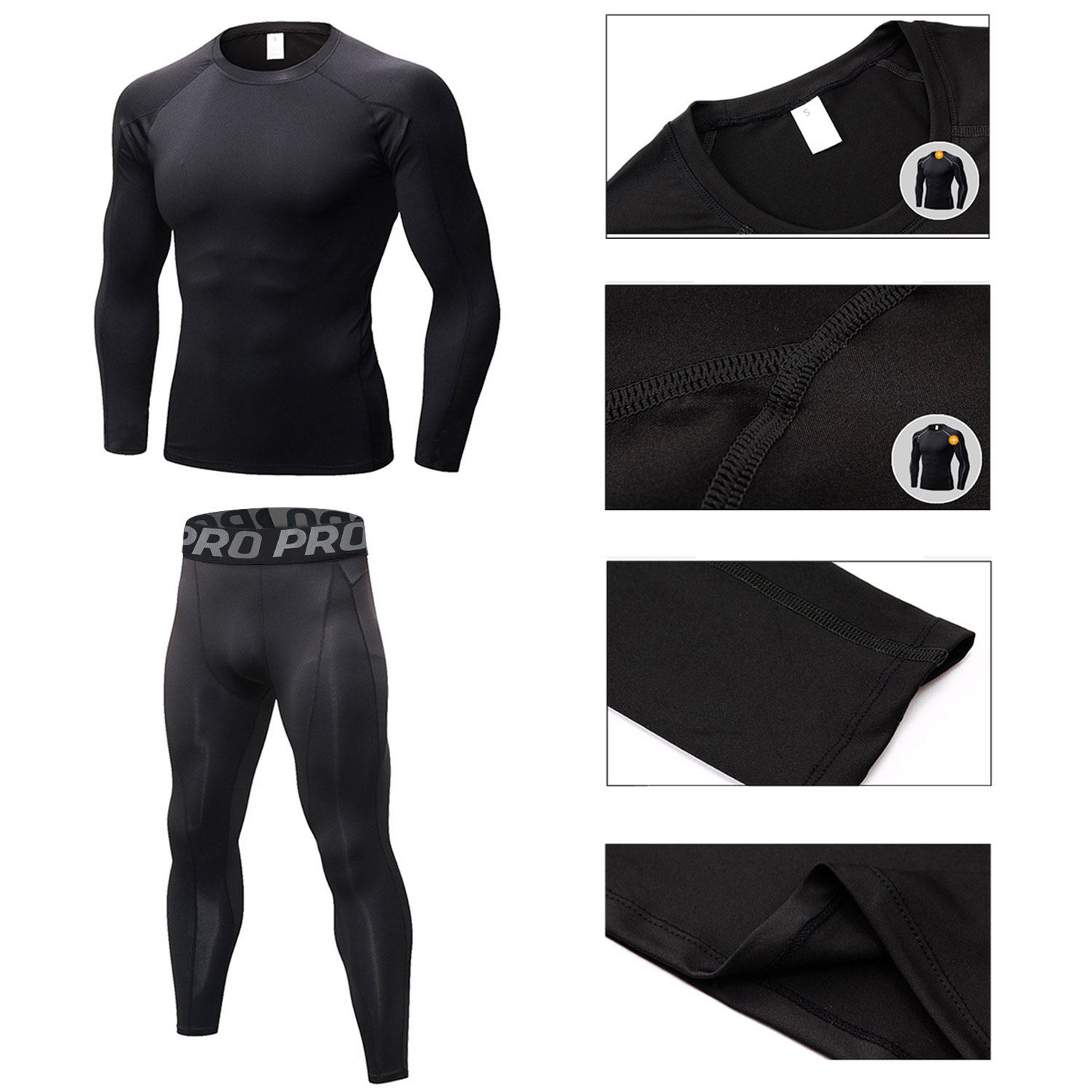 Conjunto de calças de treino e - Compression Long Pant avaliação e preço
