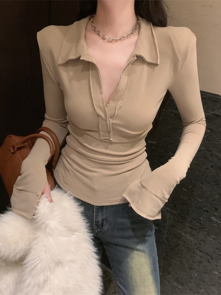 Camiseta Feminina de Manga Lon - T Shirt Tight Fit avaliação e preço