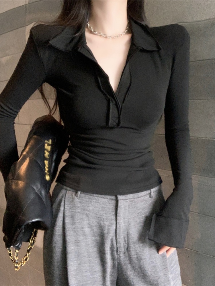 Camiseta Feminina de Manga Lon - T Shirt Tight Fit avaliação e preço