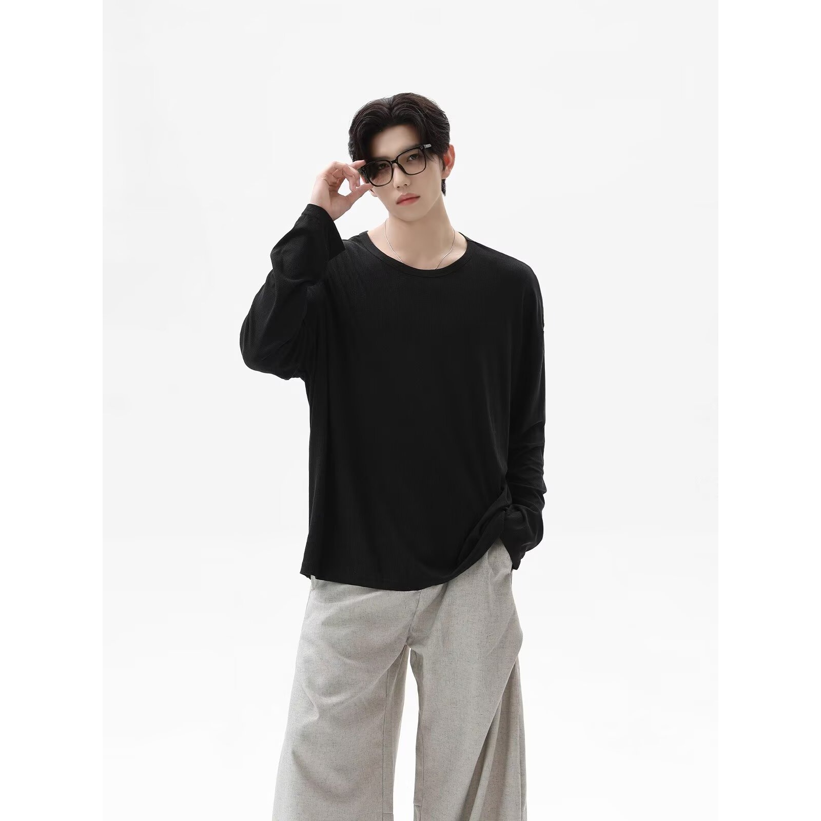 Camiseta Unissex de Manga Long - Undershirt Crew Neck avaliação e preço