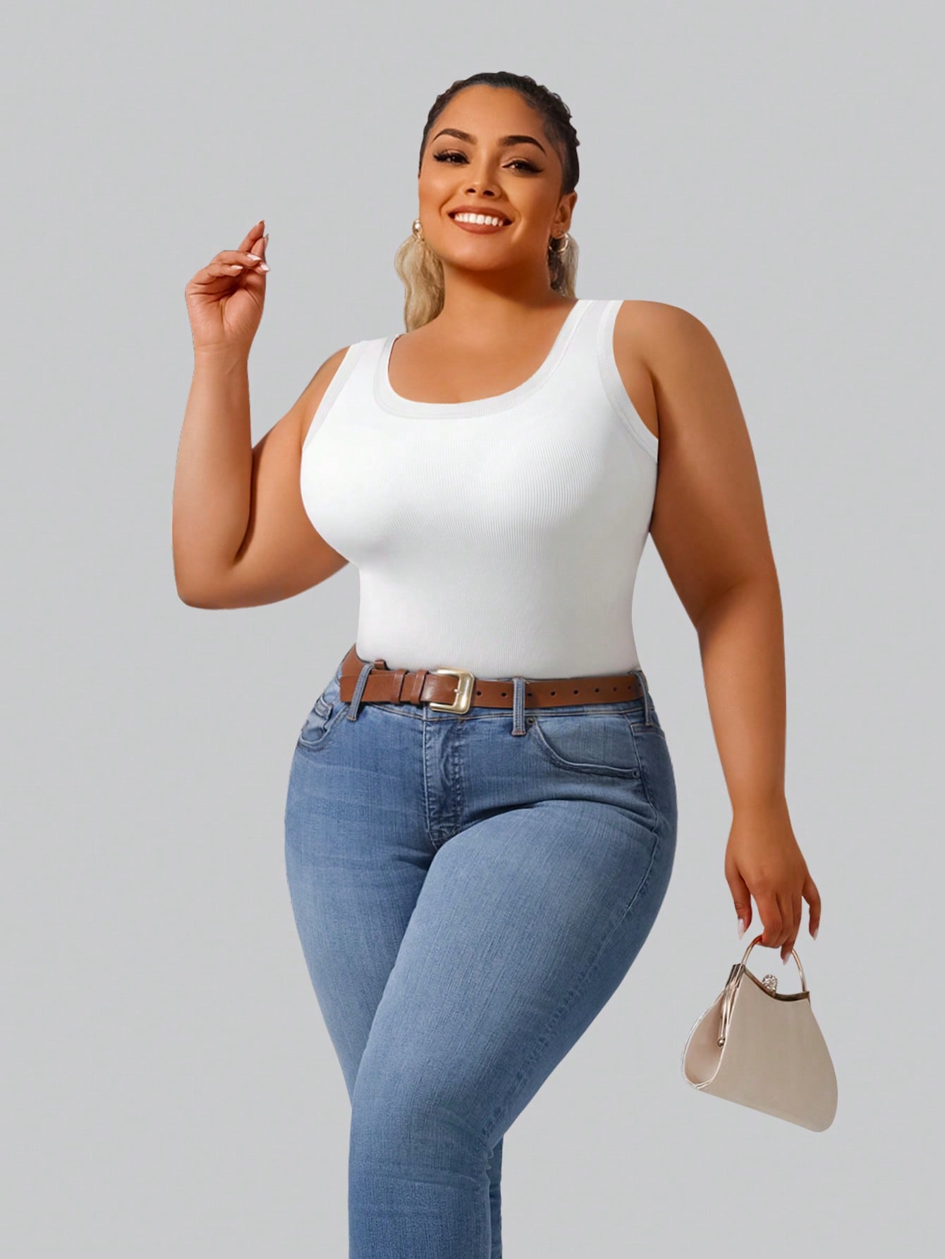 Camiseta Sem Mangas em Tecido  - Tank Top Ribbed avaliação e preço