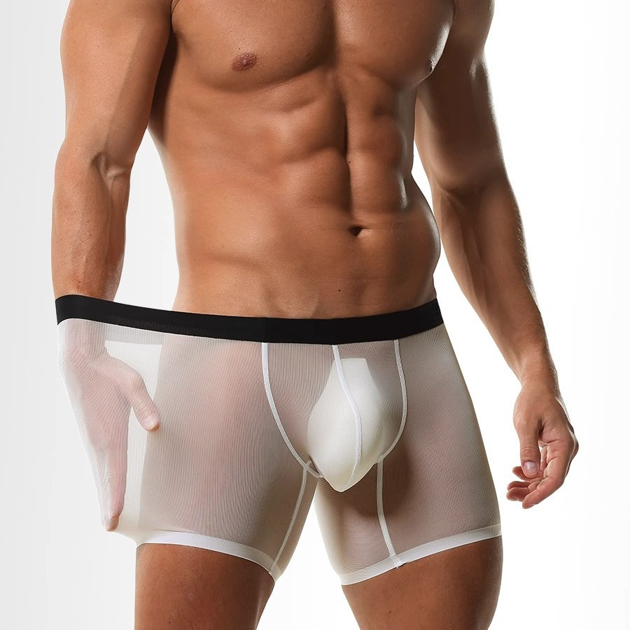 Homens perna longa boxer short - Long Leg Trunk Men avaliação e preço