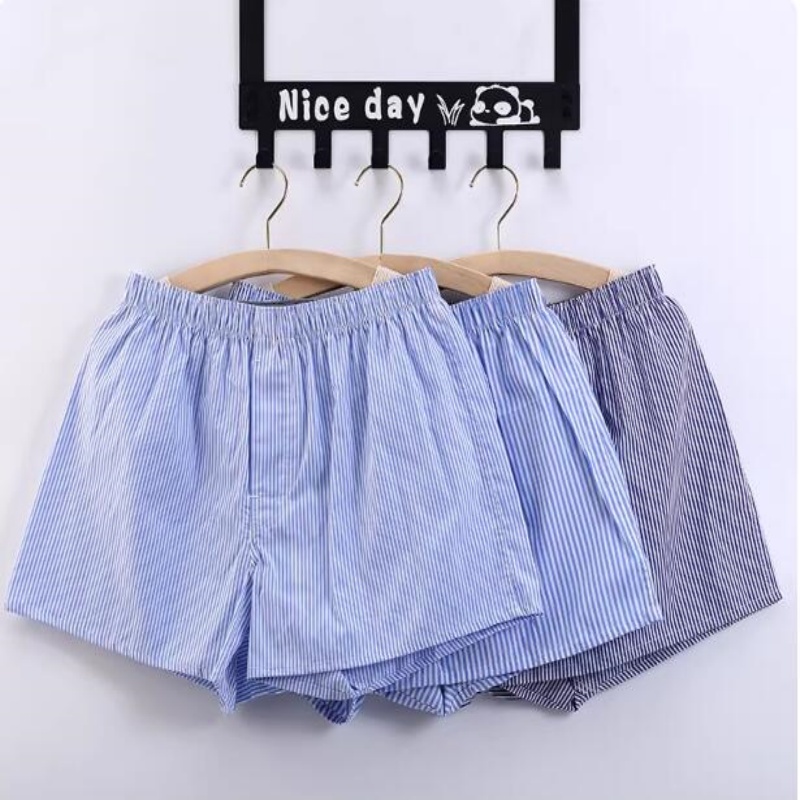 3 pc/lote M-3XL clássico xadre - Boxer Brief Pack Cotton avaliação e preço