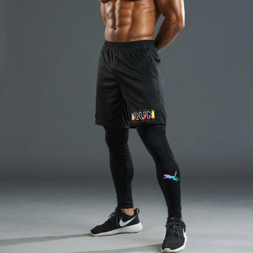 Conjunto de 2 Peças para Corri - Compression Shorts Athletes avaliação e preço
