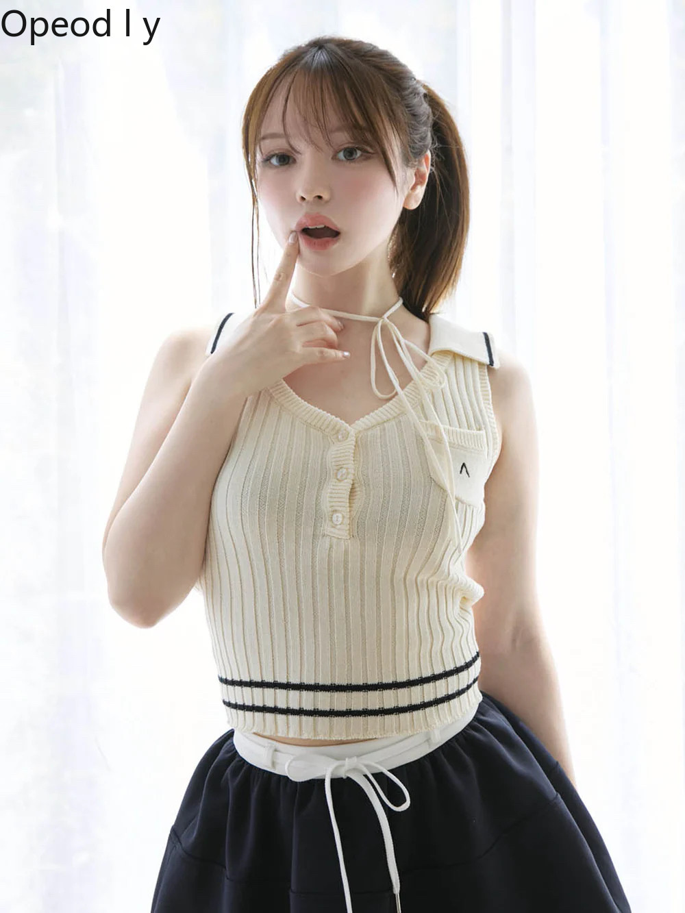 Colete de Tricô Feminino Japon - Suspender Tank Top avaliação e preço