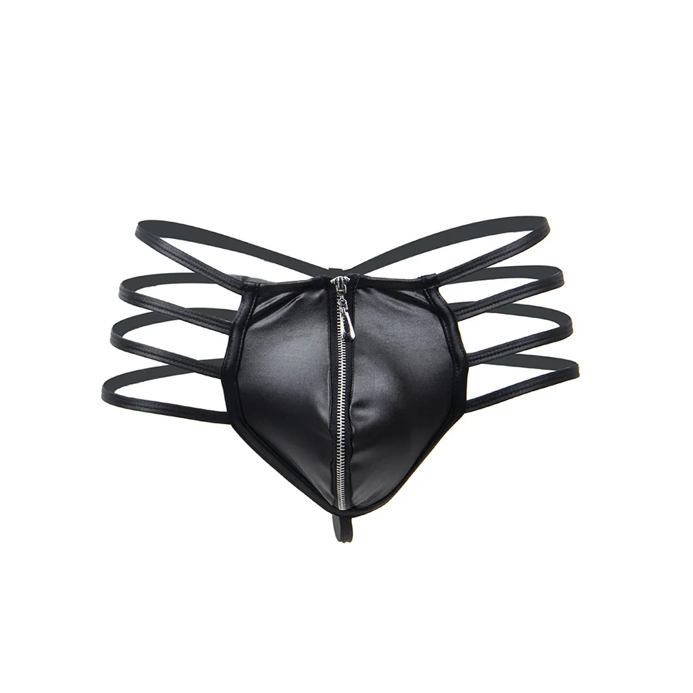 Mens Faux Leather G-String Tho - Jockstrap Athletic avaliação e preço