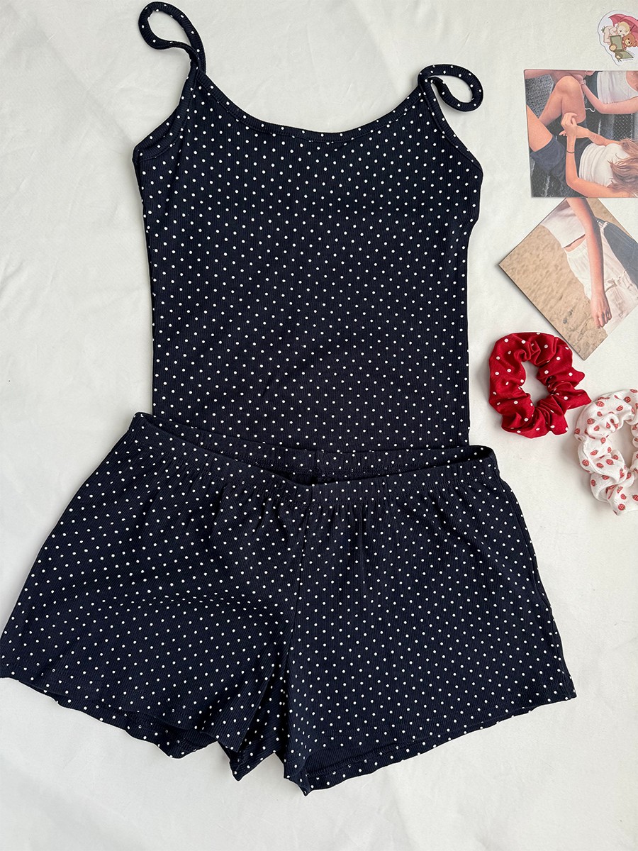 Conjunto de Shorts com Listras - Tank Top Ribbed avaliação e preço