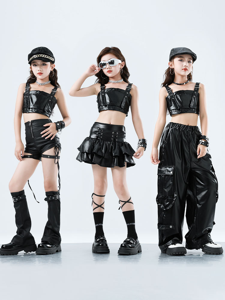 Criança kpop hip hop roupas pr - Suspender Tank Top avaliação e preço