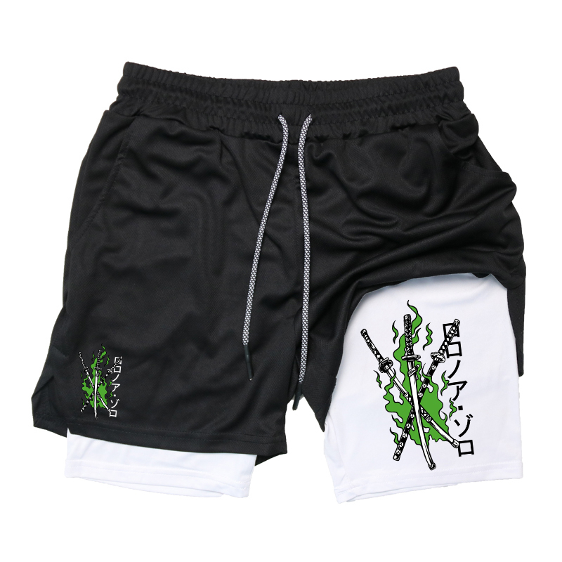 Impressão 2 em 1 shorts de cor - Compression Shorts Athletes avaliação e preço