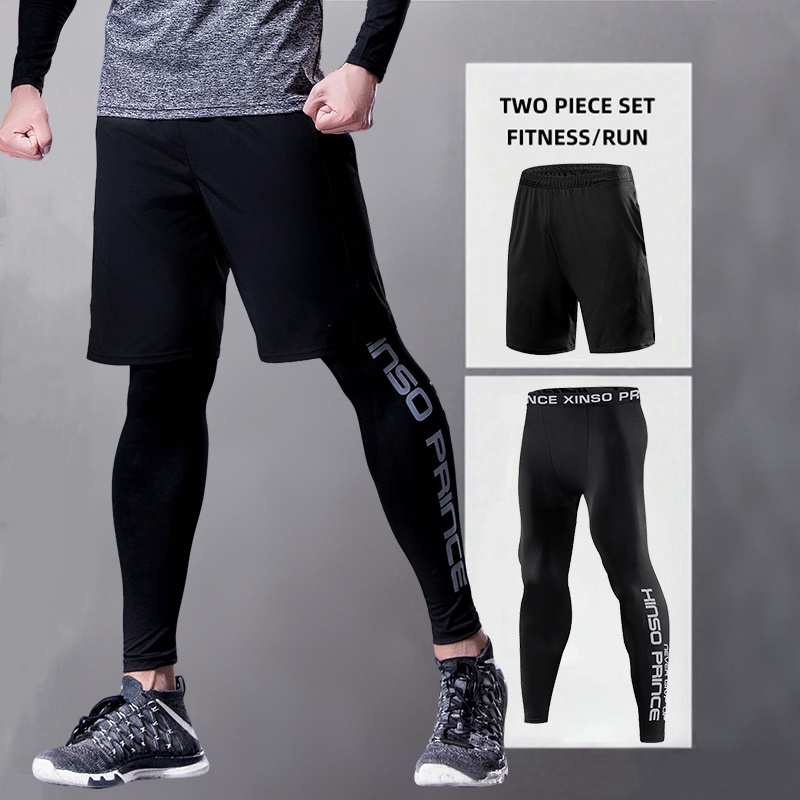 Calças esportivas masculinas p - Compression Long Pant avaliação e preço
