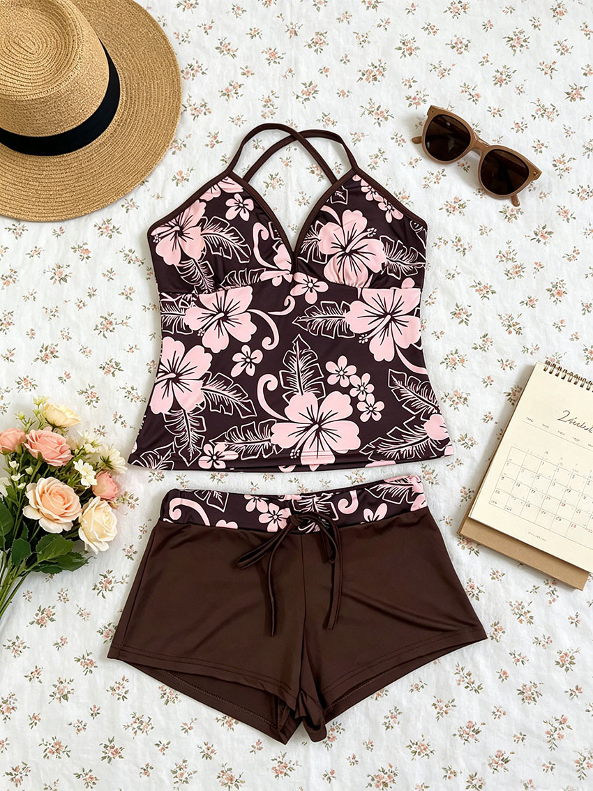 Conjunto Feminino Y2K Tropical - Suspender Tank Top avaliação e preço