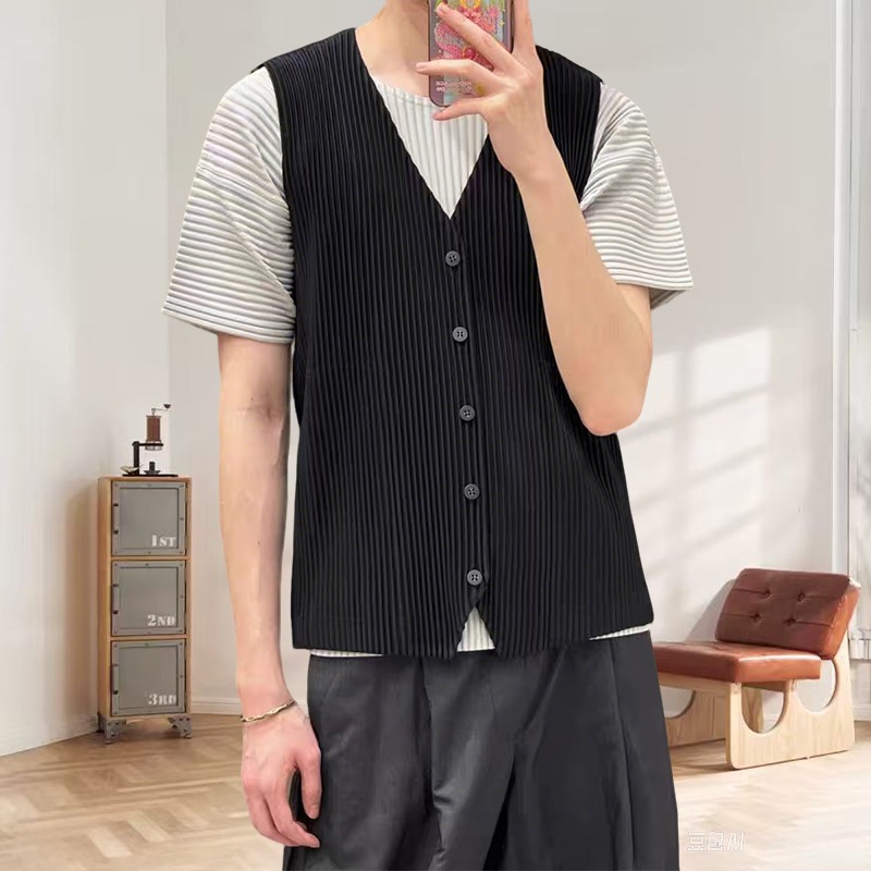 Miyake plissado original under - Undershirt Crew Neck avaliação e preço