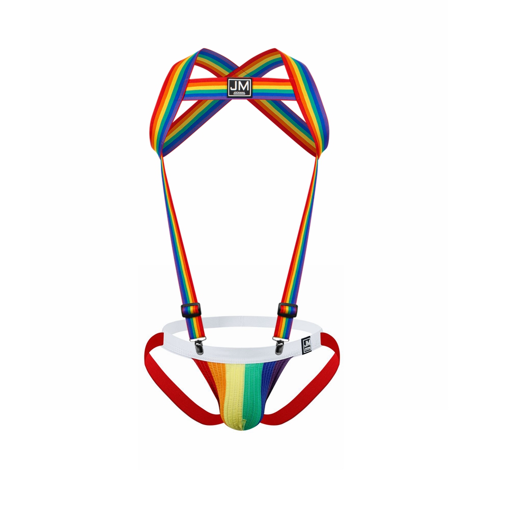 Arnês corporal arco-íris alça  - Jockstrap Athletic avaliação e preço