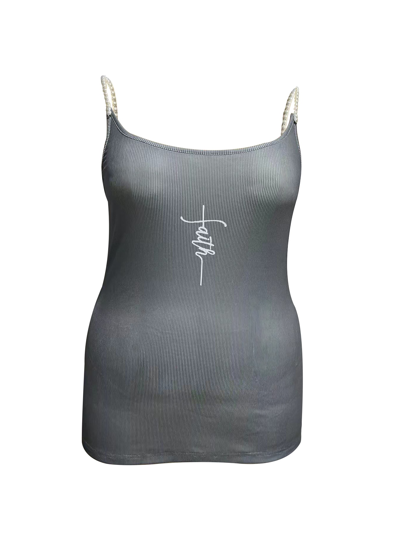 Camiseta cropped cinza com dec - Tank Top Ribbed avaliação e preço